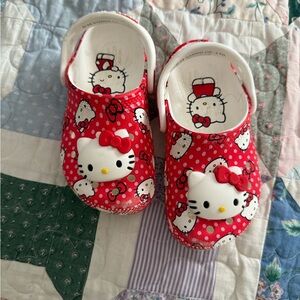 Hello Kitty Red Clogs crocs